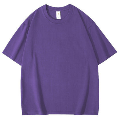 Round neck, short-sleeved T-shirt