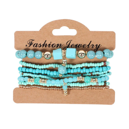 Women's Handmade Bohemian Beaded Bracelet Set