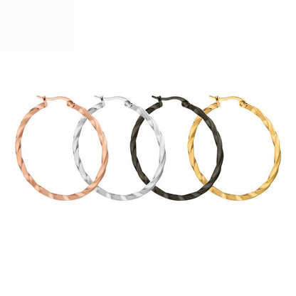 Large circle earrings