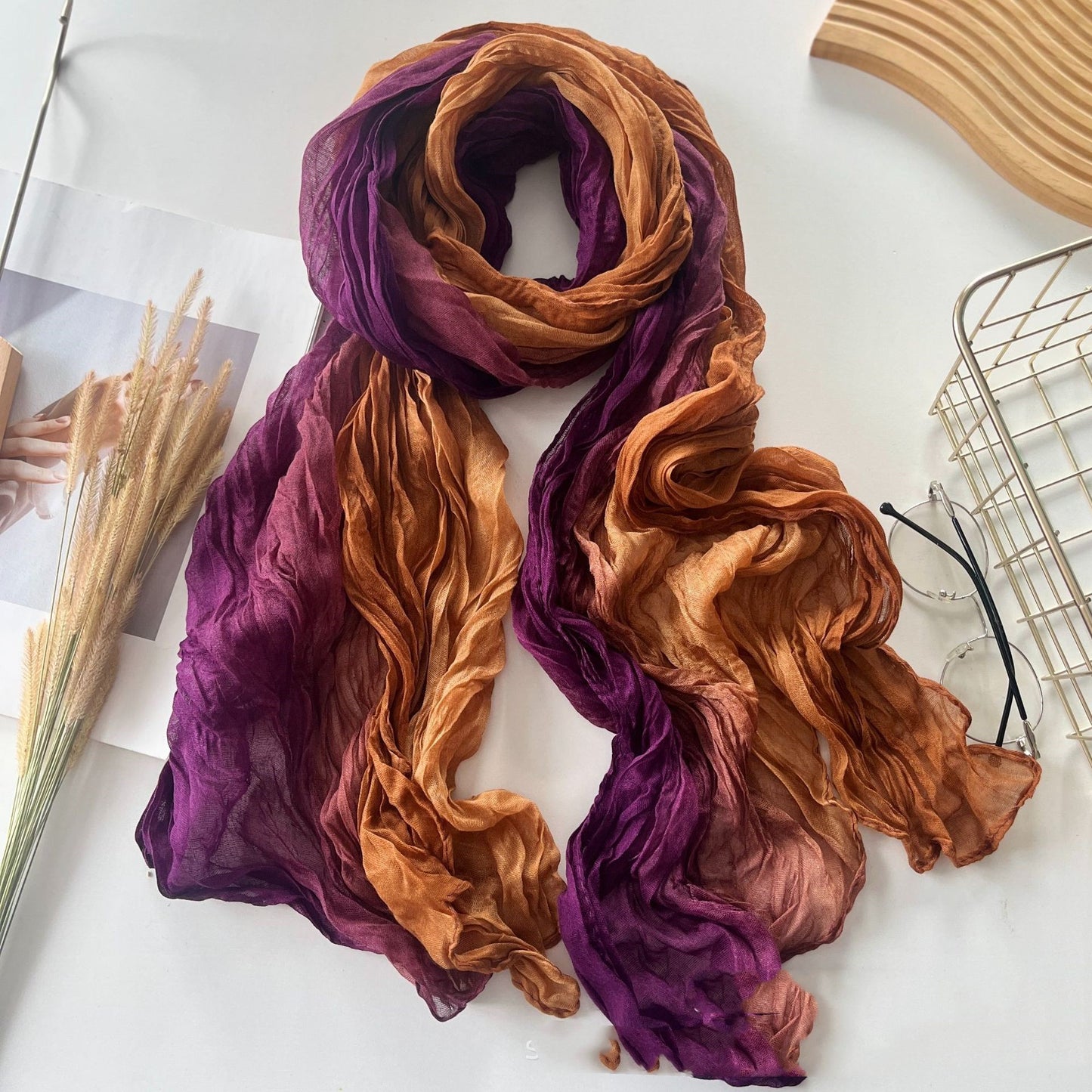 Men's And Women's Color  Long Strip Cotton And Linen Feel