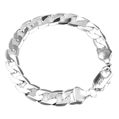 8mm silver plated bracelet
