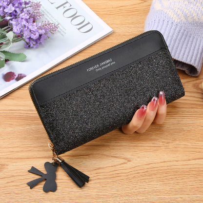 Women's Zipper purse Solid Color