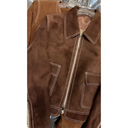 Women's Autumn Long Sleeve Maillard Jacket