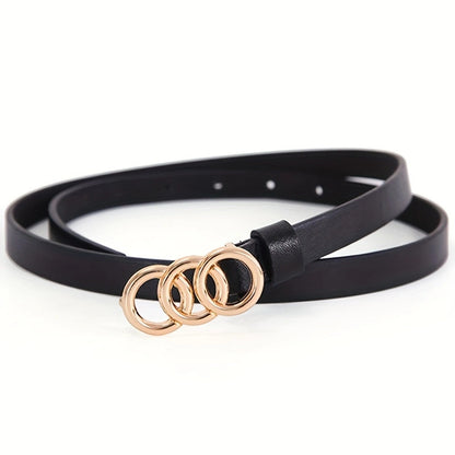 Women's  3-ring Thin Belt