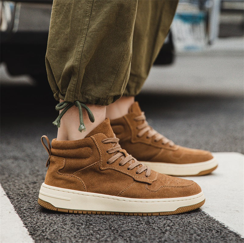 Men's Retro Style Mid-Calf Work Boots