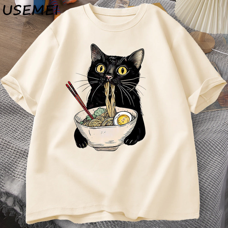 Women´s Print Cat T-Shirt