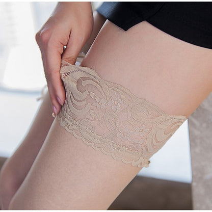 New Silicone Non-slip Over The Knee Stockings Sexy Lace