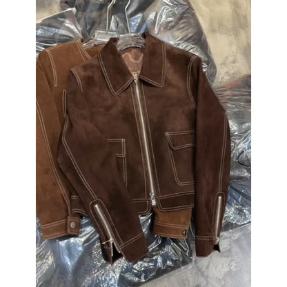 Women's Autumn Long Sleeve Maillard Jacket