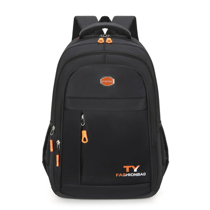 Men's Waterproof Backpack Solid Color Oxford Cloth