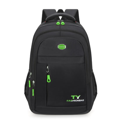 Men's Waterproof Backpack Solid Color Oxford Cloth