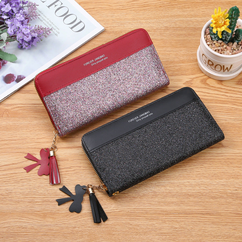 Women's Zipper purse Solid Color