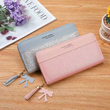 Women's Zipper purse Solid Color