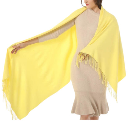 Women's Cashmere Shawl Solid Color Scarf