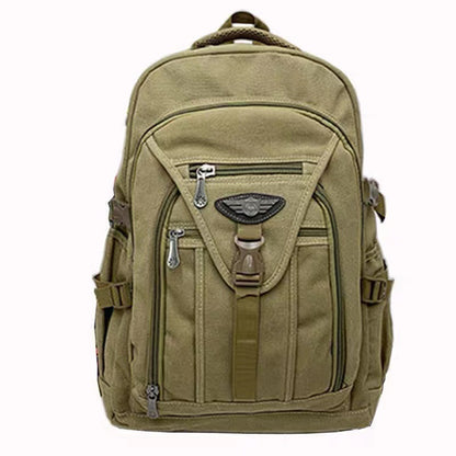 Men's Thick Canvas Backpack Wear-resistant And Durable