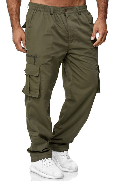 Men's Casual Loose Straight Cargo Pants