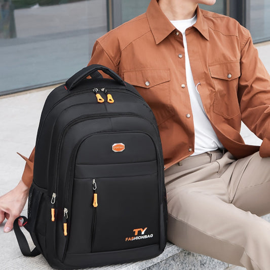 Men's Waterproof Backpack Solid Color Oxford Cloth