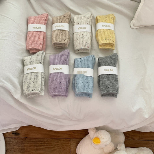 Women´s Socks Solid color Cashmere