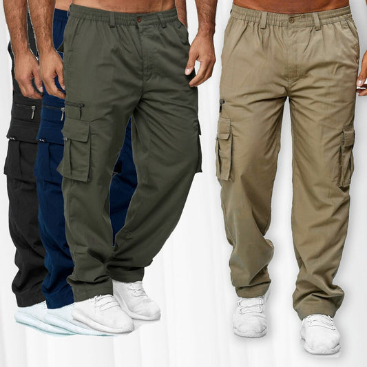 Men's Casual Loose Straight Cargo Pants