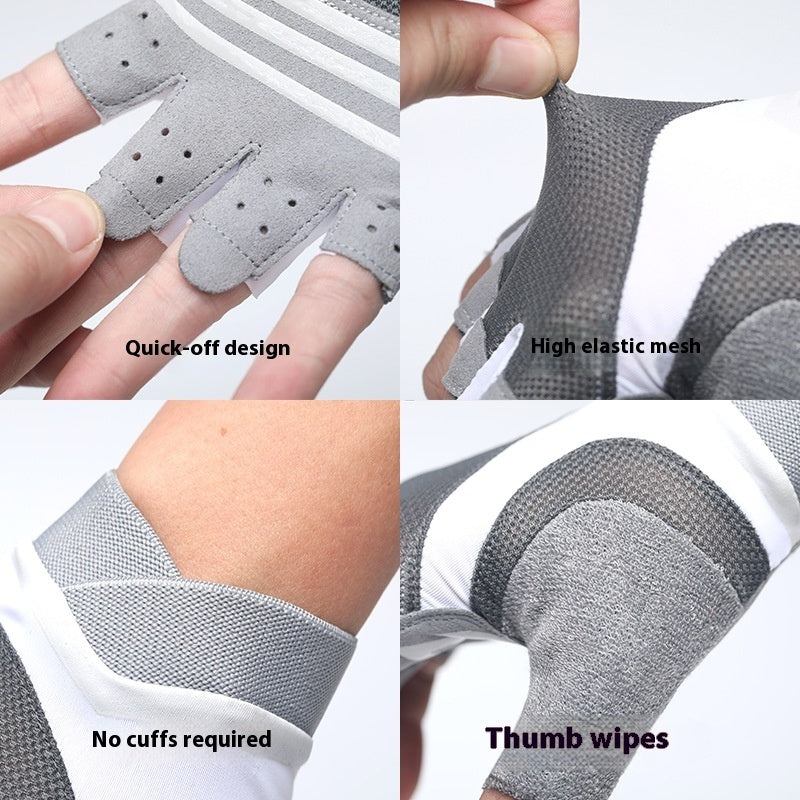 Women´s Fitness Training Shock-absorbing Half Finger Gloves