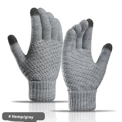 Men's and Women's gloves Cashmere-like Thickened Warm