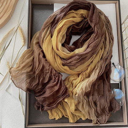 Men's And Women's Color  Long Strip Cotton And Linen Feel