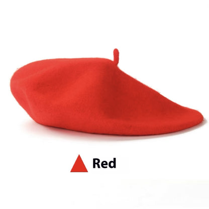 Women's Wool Beret Vintage Hat