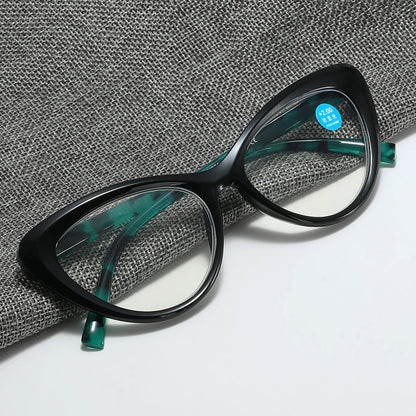 Women's Reading Glasses - Cat Eye Design with Blue Light Filter