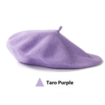 Women's Wool Beret Vintage Hat