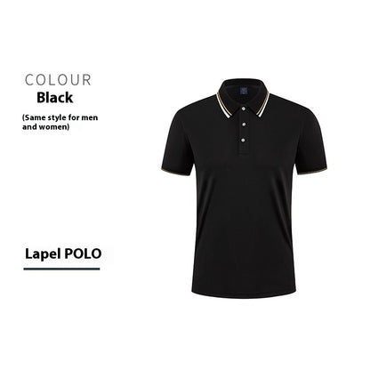 Short-sleeved cotton polo shirt