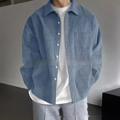 Men's casual corduroy shirt