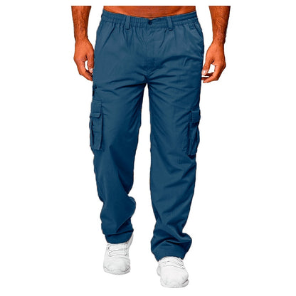 Men's Casual Loose Straight Cargo Pants