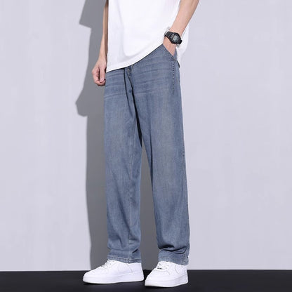 Loose and distressed casual long pants