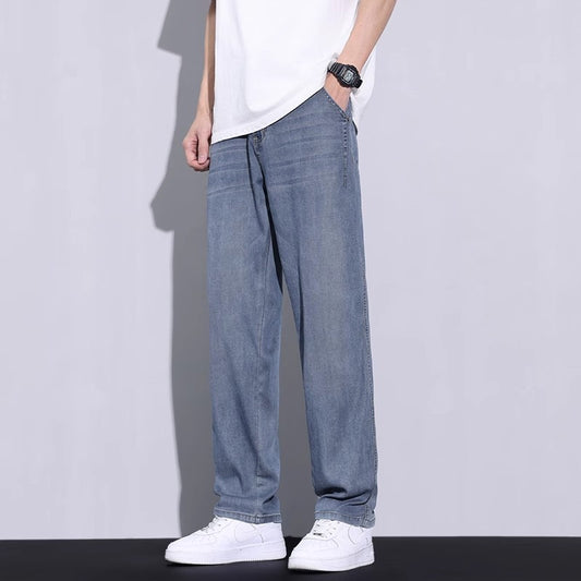 Loose and distressed casual long pants